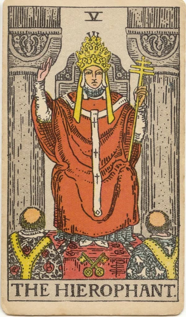 The Hierophant tarot card