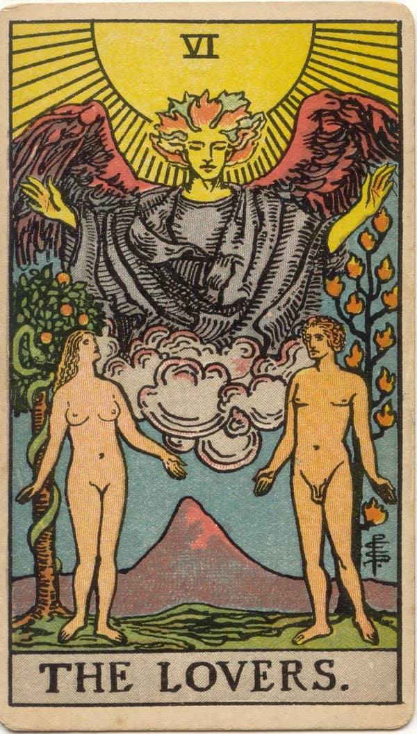 The Lovers tarot card