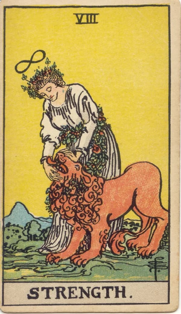 Strength tarot card