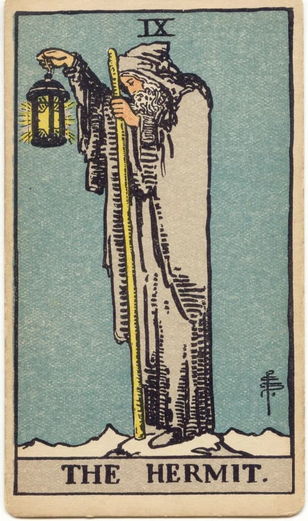 The Hermit tarot card