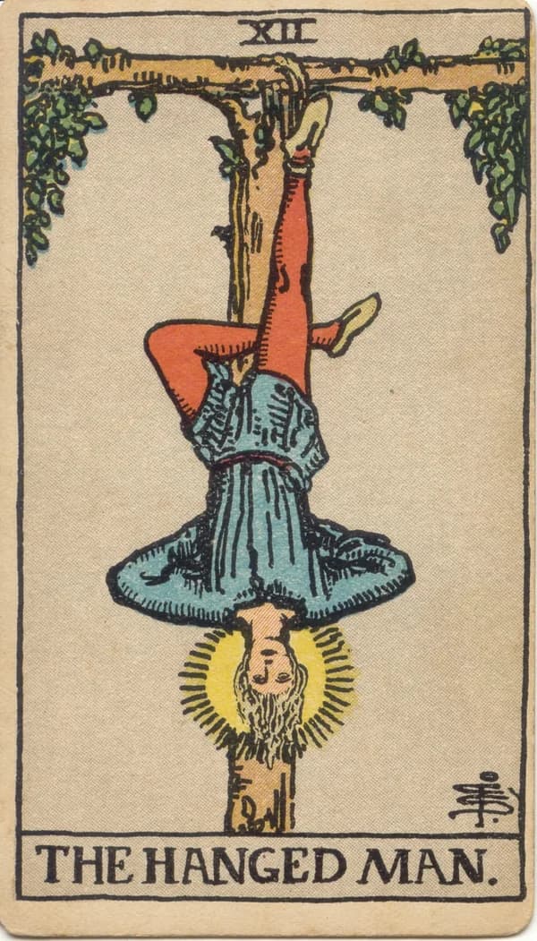 The Hanged Man tarot card