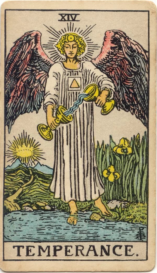 Temperance tarot card