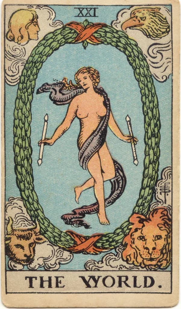 The World tarot card