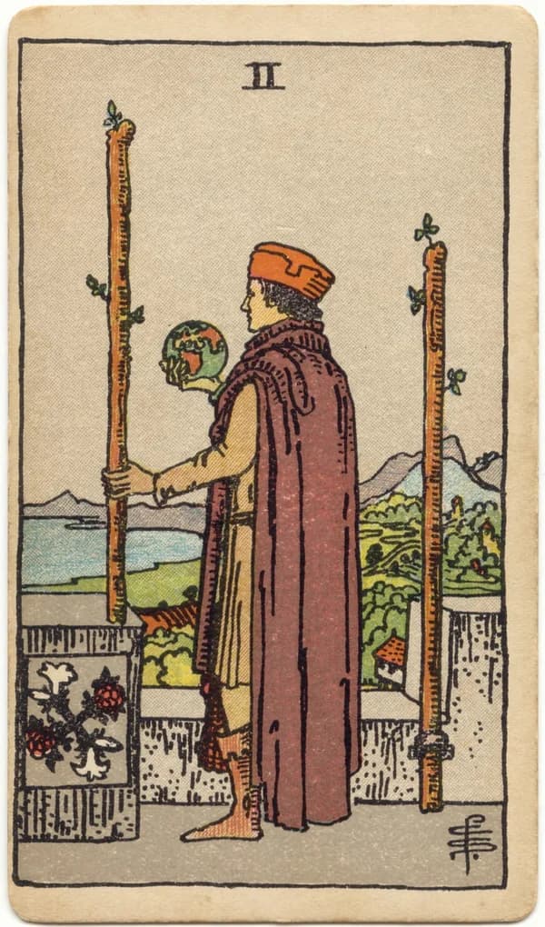 Two of Wands tarot card