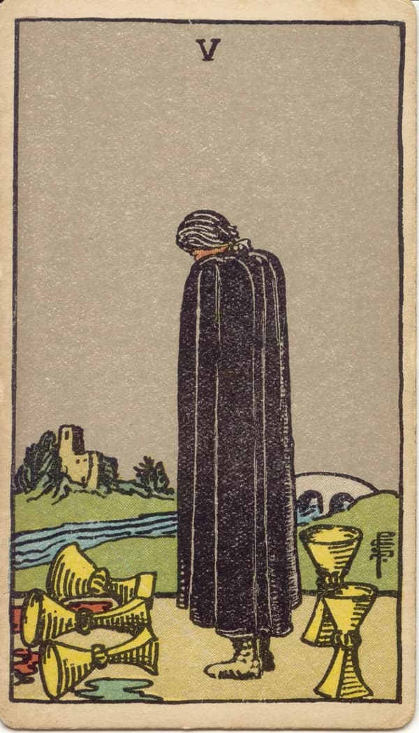 Five of Cups tarot card