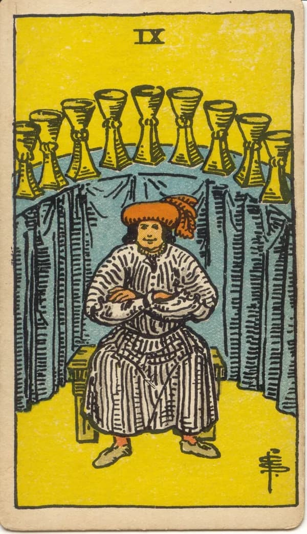 Nine of Cups tarot card