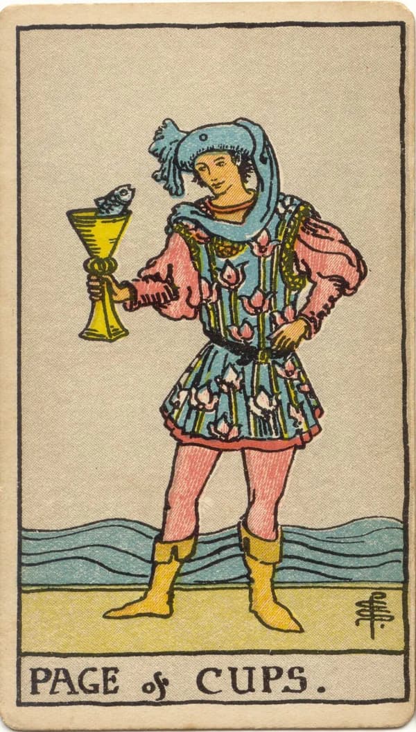 Page of Cups tarot card