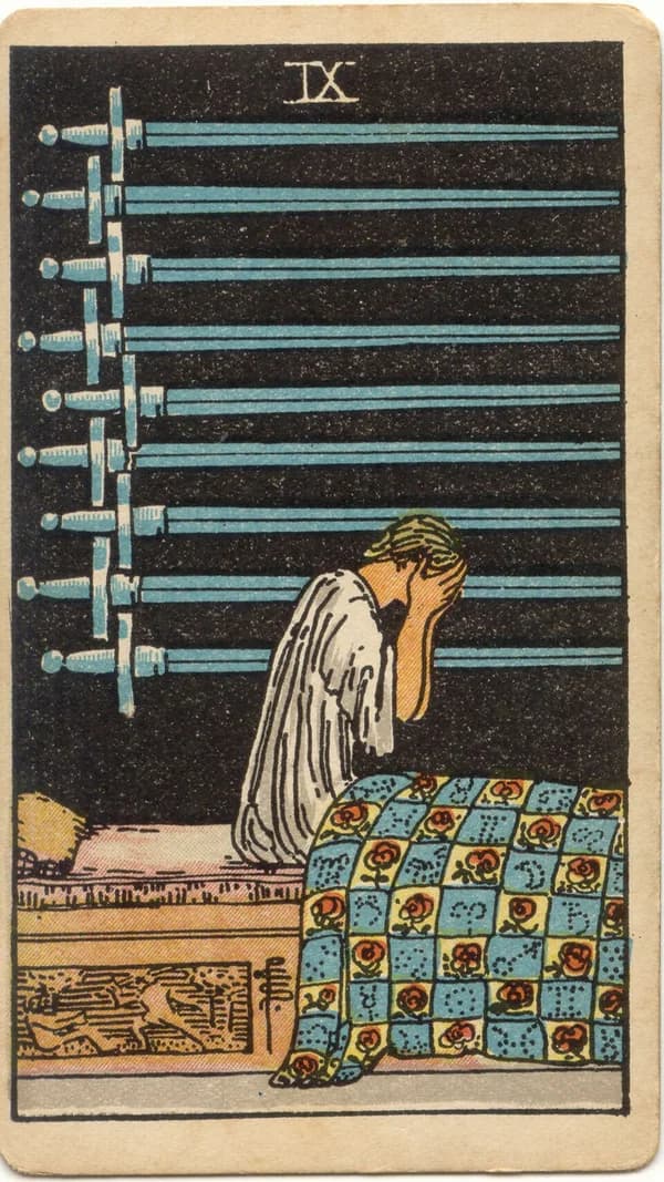 Nine of Swords tarot card