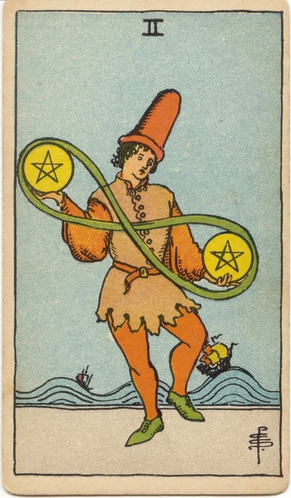 Two of Pentacles tarot card