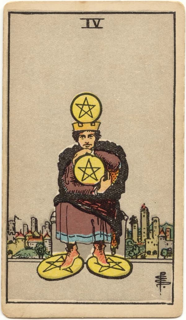Four of Pentacles tarot card